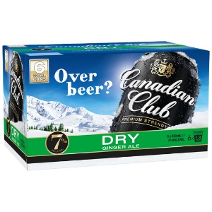 Picture of Canadian Club n Dry 7% 6pk Cans 330ml